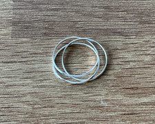 Fine Sterling Silver Triple Band Russian Wedding Band Ring Size UK P.