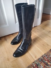 GABOR DAWSON M BLACK SOFT LEATHER KNEE HIGH BOOTS size UK 6.5