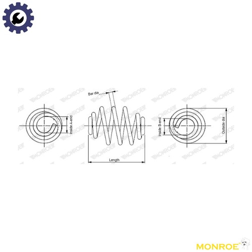 Suspension spring sn2284 for - suspension,