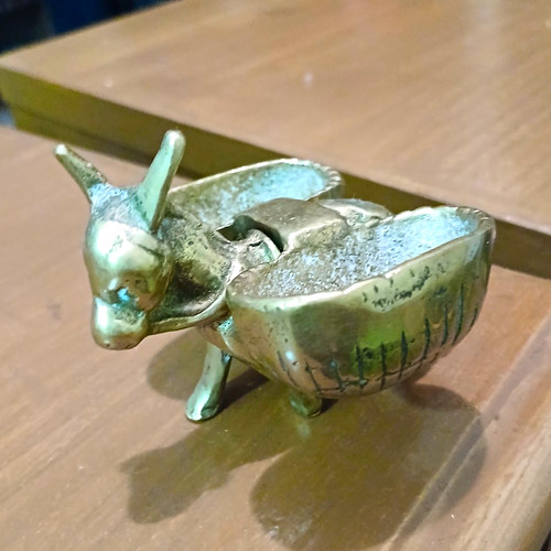 Brass donkey ornament figurine - brass,