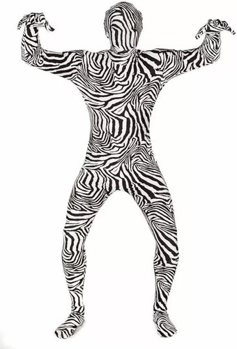 Childs zebra morph suit fancy - zebra,