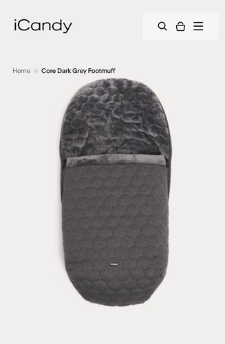 Icandy core grey footmuff - core,