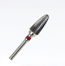 Carbide Nail Drill Bit Red Fine Silver Gel acrylic removal Corn Type 2 1pc