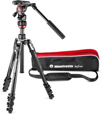 MANFROTTO BEFREE LIVE MVH400AH TRIPOD VIDEO DSLR NEW WITH BAG