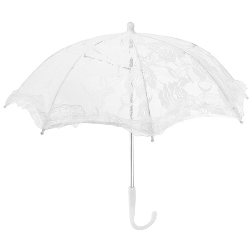Vintage lace umbrella white - lace,