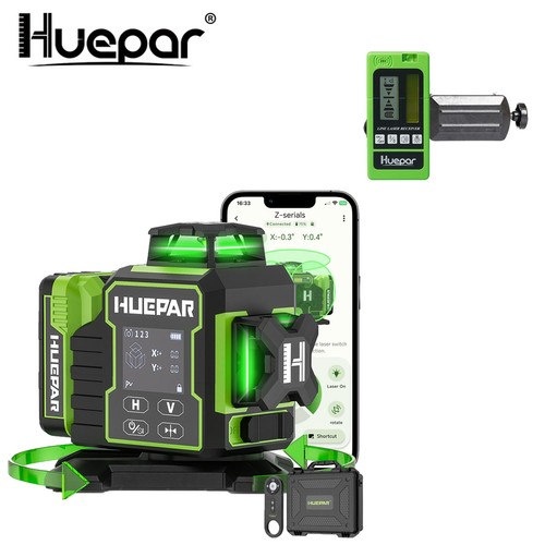 Huepar w03cg laser level - laser, 3x360