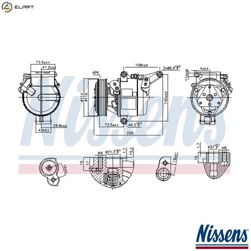 Compressor air conditioning - air,