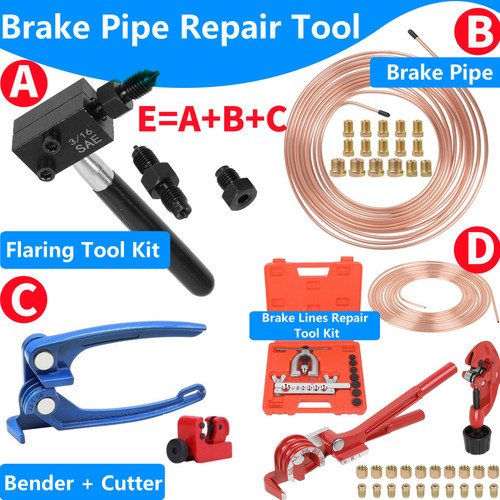 Brake lines repair kit - kit, copper