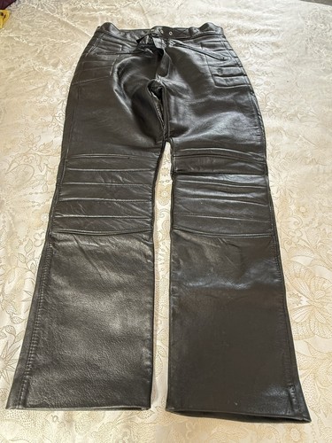 Leather motorcycle trousers - leather,