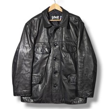 Schott NYC Black Leather