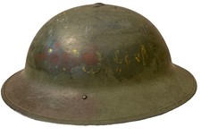 VTG WW2 British MKII Brodie Helmet 1941 JSS Sankey Size 54 7 R WWII Tommy Tinhat