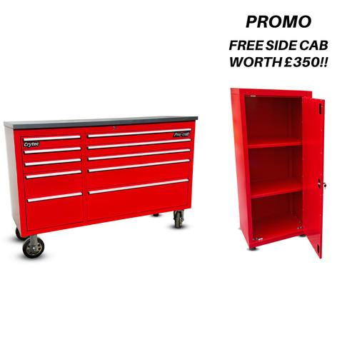 Crytec pro cab 55in red - crytec,