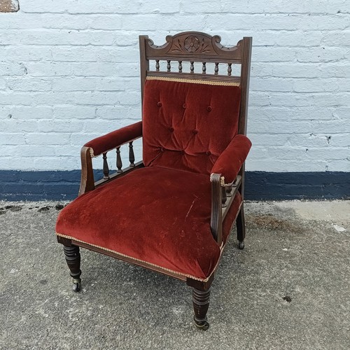 Victorian edwardian arm chair - edwardian,