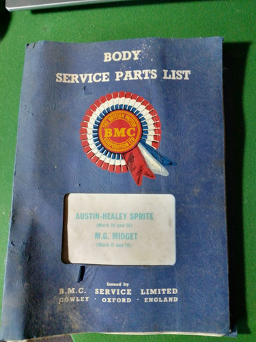 Bmc service parts - list, 1969