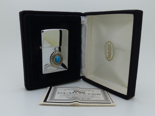 Zippo turquoise pueblo vintage - zippo,