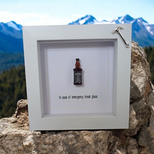 Framed alcohol picture - framed,