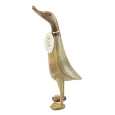 DCUK Natural Wooden Ducklet Home Ornament - Unique New Home Gift Idea with Tag