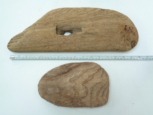 Flat chunky driftwood pieces - flat,