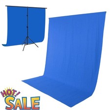Blue Photo Background 2.97x1.97m Collapsible Studio Backdrop for Photography