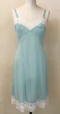 Vintage Womens 1970s Petticoat/Full Slip (dress) Bondor Lingerie Blue Nylon
