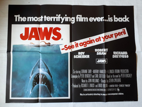 Jaws 1975 reissue rerelease - jaws,