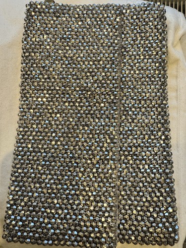 Reiss beaded silver clutch - reiss,