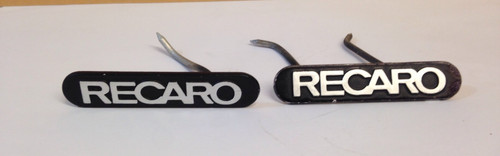 Pair recaro seat badges - recaro,