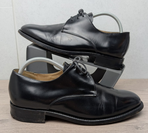 Barker england black leather - barker,