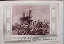 1915 WWI WW1 PRINT E11 DAMAGED PERISCOPE SUBMARINE AT CONSTANTINOPLE & CREW