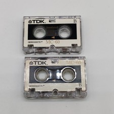 TDK MC60 Microcassette Tape x2