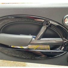ABS Carbon Style Interior Door Handle Cover Trim for MINI R50 R52 R53