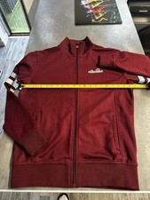 Retro ellesse tracksuit top Small Red Blue White Vintage Jacket Rimini Roma