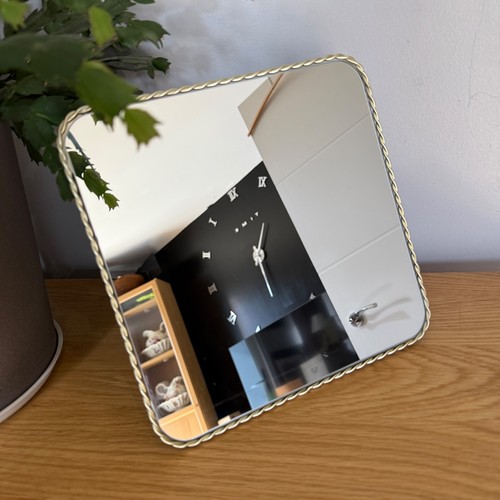 Vintage square tabletop - tabletop, mirror