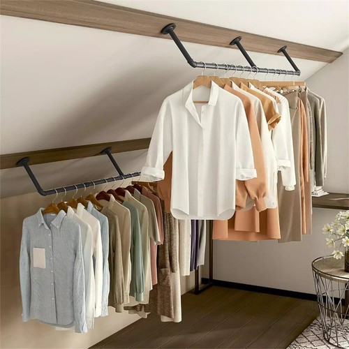 Pipe clothing rack for hanging - clothing,