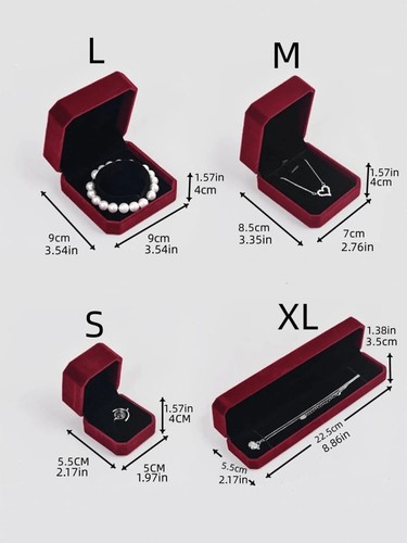 Velvet jewellery box new - jewellery, ring