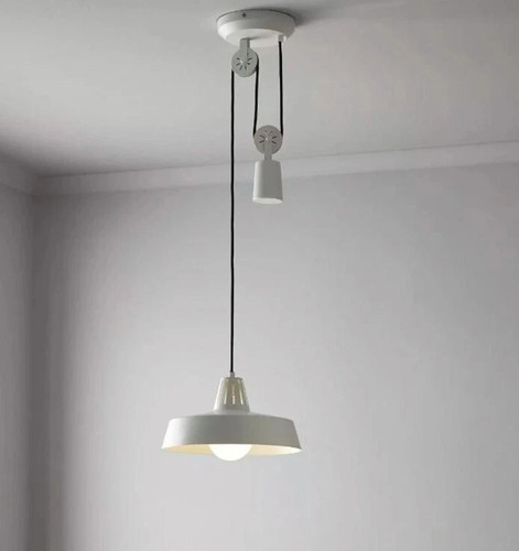 White pendant ceiling light - ceiling,
