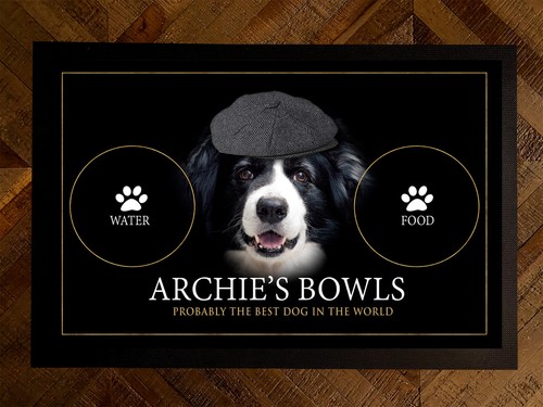 Personalised dog bowl feeding - personalised,