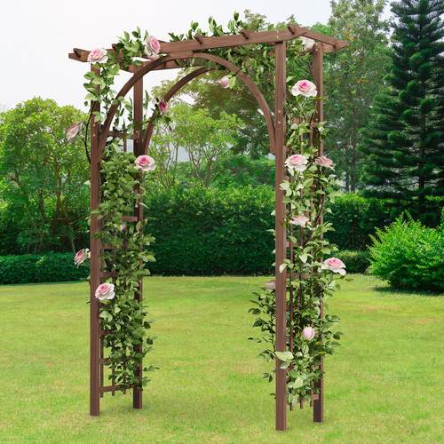 Wooden garden arch rose - wooden,