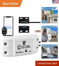 Secure Your Home with Smart Garage Door Opener - Multiple Doors Control & Alerts