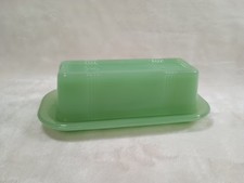 TableCraft Products (TPC) Jadeite Green Glass Covered Butter Dish FAST Shipping