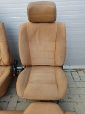 VW JETTA GOLF CADDY MK1 FRONT LEFT SIDE SEAT BROWN GOLD YELLOW CLOTH (4 DOOR)