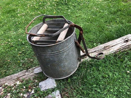 Vintage galvanised metal - vintage,