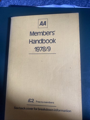Members handbook 1978 see - members', 1978/9