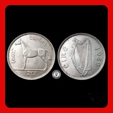 Ireland 1939 | Irish 2s6d | Irish Half Crown | Horse | KM.16 | High Grade