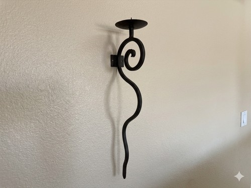 Vintage wrought iron wall - wrought,