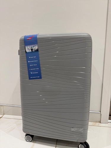 Grey large hardshell suitcase - large,