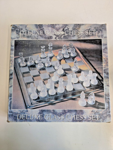 Glass chess set - glass,