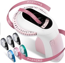 Dymo Omega Embossing Label Maker with 6PK Label Tapes 9mm E975 Junior Embosser