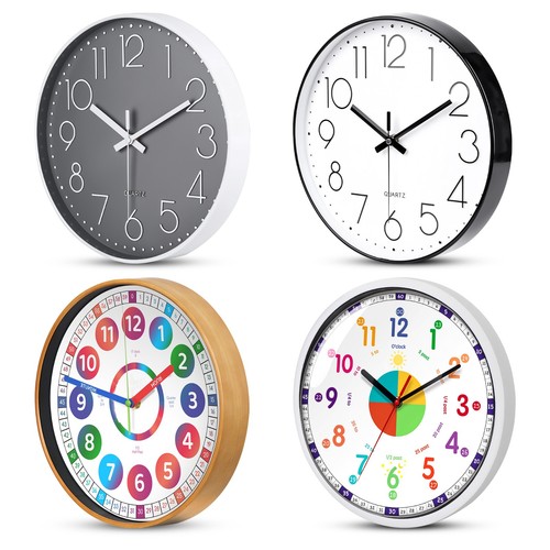Round wall clock simple - clock,