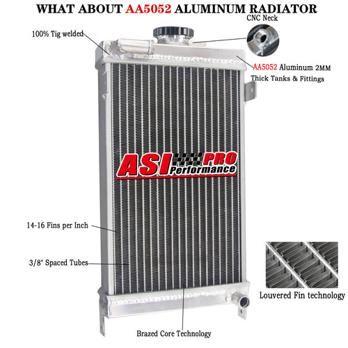 Rows core radiator - radiator, for